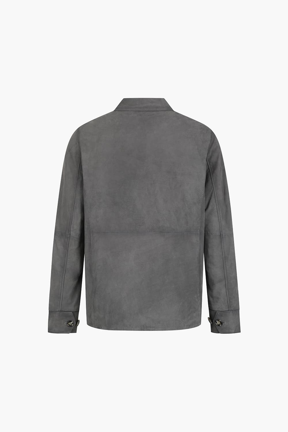 GIUBBINO 소가죽 스웨이드 셔츠형 811 다크그레이 캐주얼 자켓