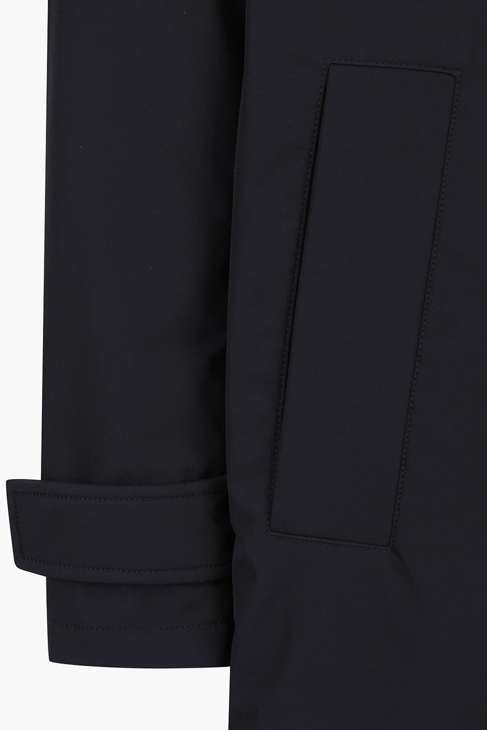 구스다운 후드 롱 802 다크네이비 다운 점퍼