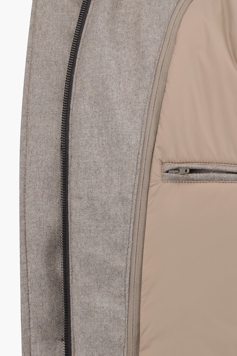 울 안감 하이넥 803 다크브라운 다운 점퍼