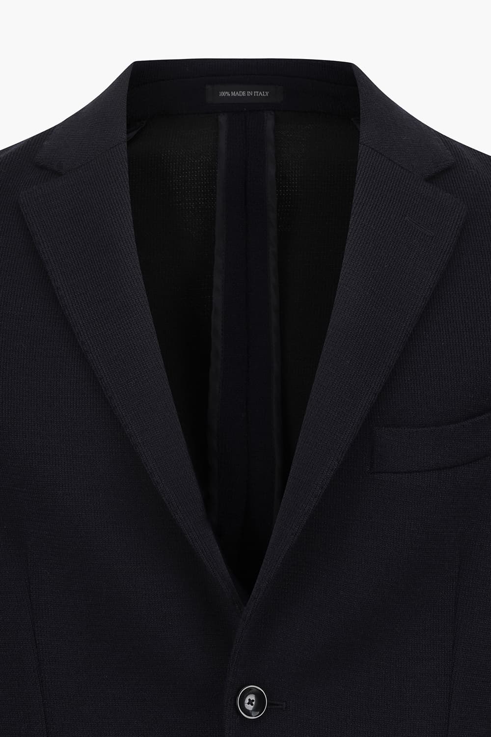 울 혼방 베이직 802 다크네이비 테일러드 자켓