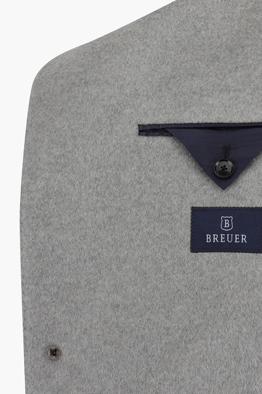 캐시미어 체스터 싱글 802 그레이 롱 코트