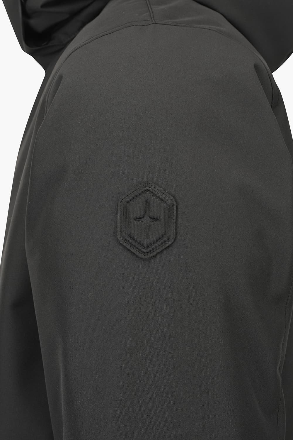 LABRADOR 덕다운 후드 롱 101 블랙 다운 점퍼