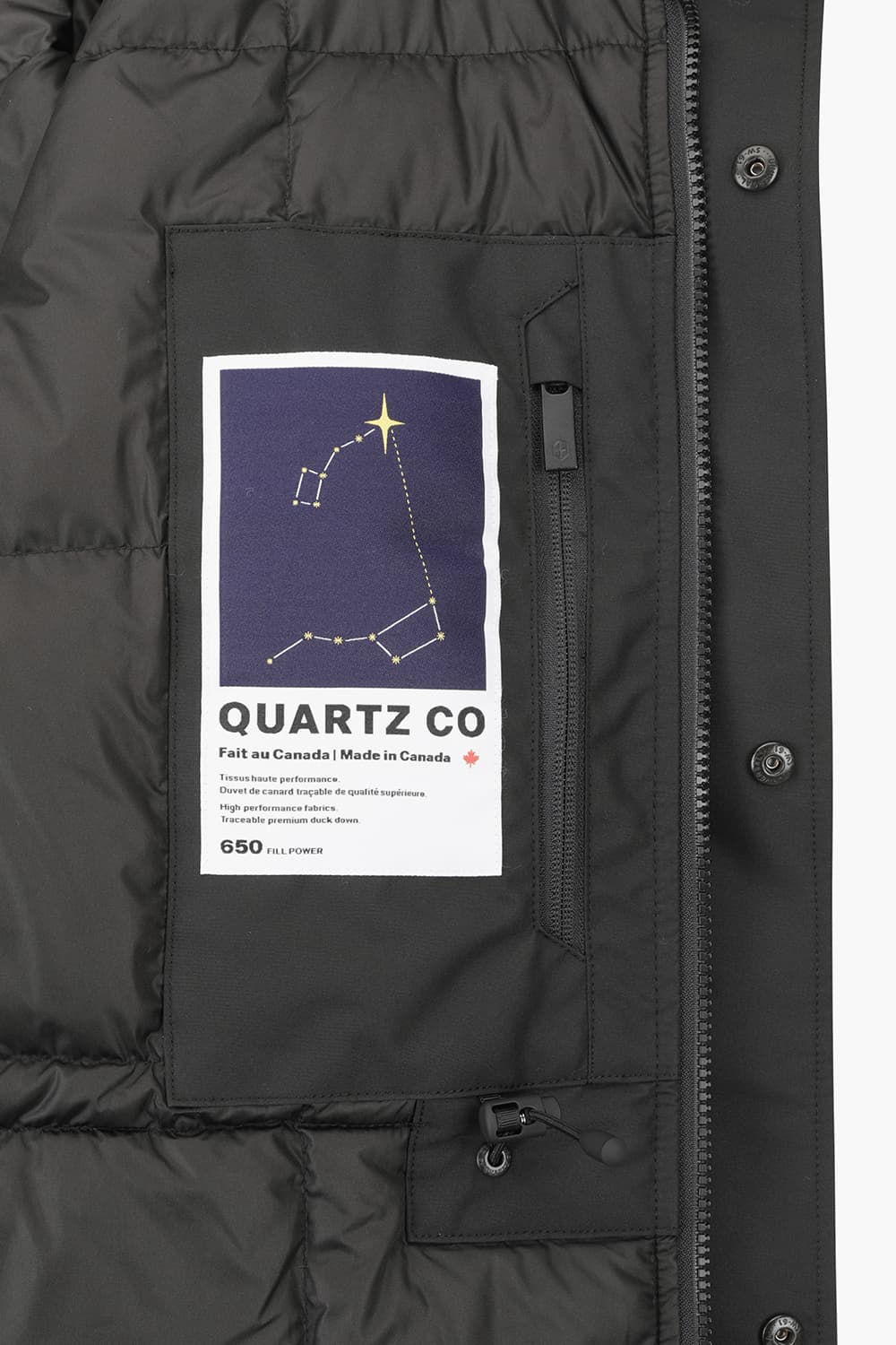 LABRADOR 덕다운 후드 롱 101 블랙 다운 점퍼