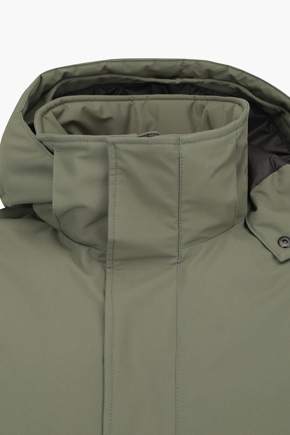 LABRADOR 덕다운 후드 101 카키 다운 점퍼