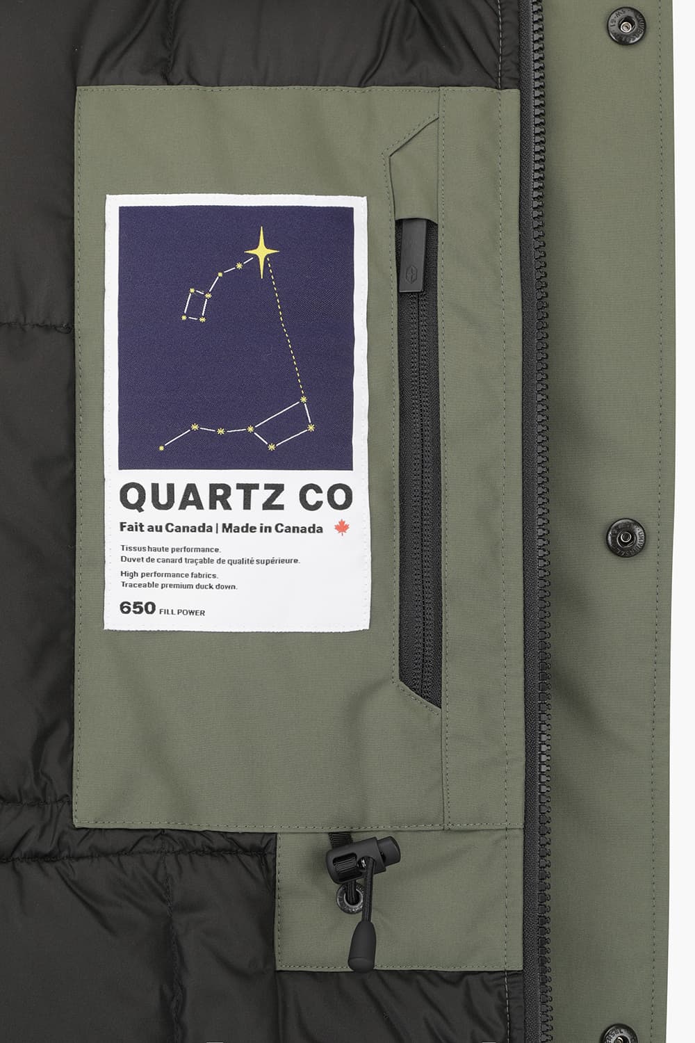 LABRADOR 덕다운 후드 101 카키 다운 점퍼