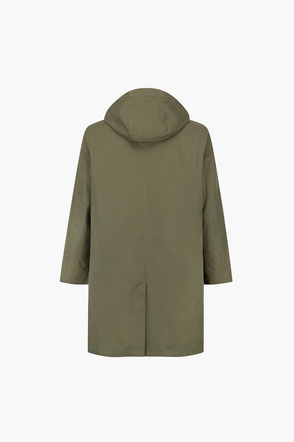 CARL 코듀로이 넥카라 야상 롱 101 카키 다운 점퍼