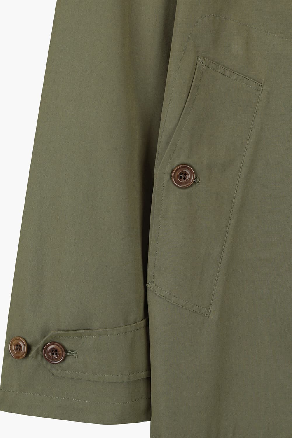 CARL 코듀로이 넥카라 야상 롱 101 카키 다운 점퍼