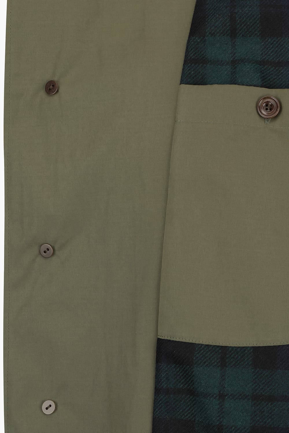 CARL 코듀로이 넥카라 야상 롱 101 카키 다운 점퍼