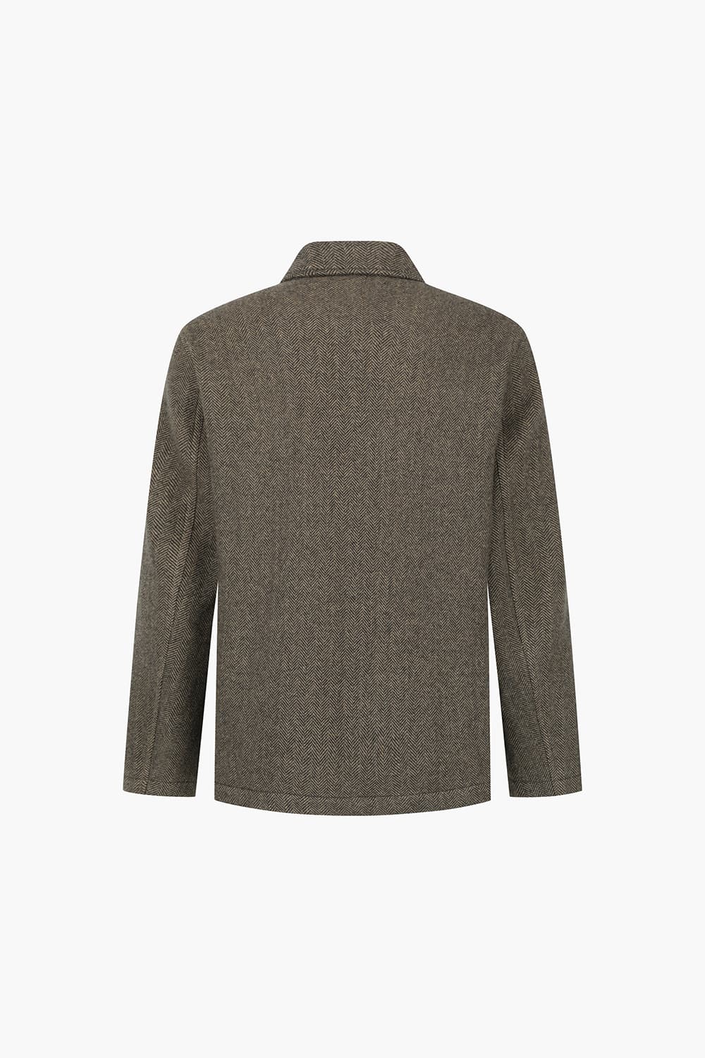 JAMISON 울 혼방 헤링본 104 브라운 캐주얼 자켓