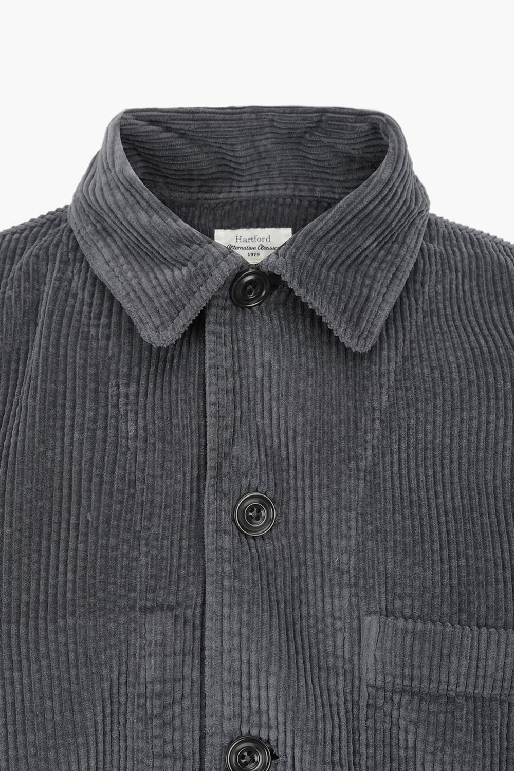 PETTY PAT 코튼 코듀로이 셔츠형 401 차콜그레이 캐주얼 자켓