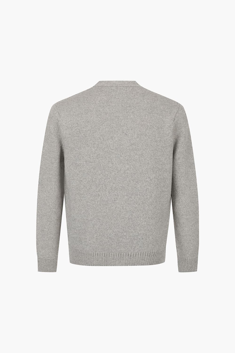 코튼 브이넥 208 그레이 가디건