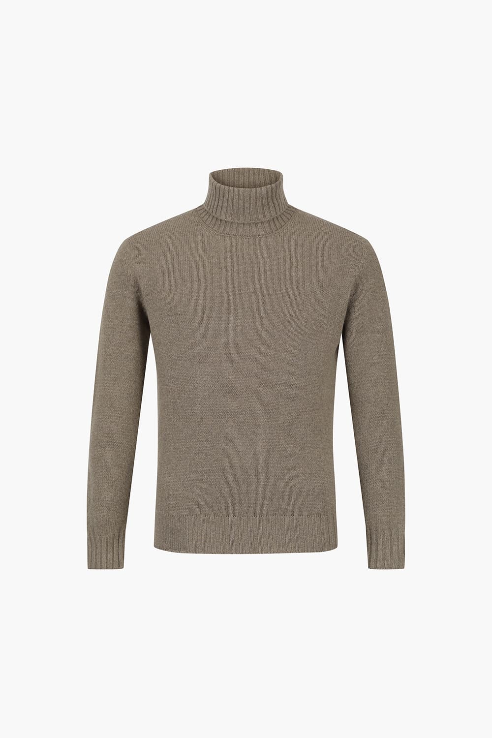 COL ROND 캐시미어 터틀넥 207 브라운 긴소매 니트