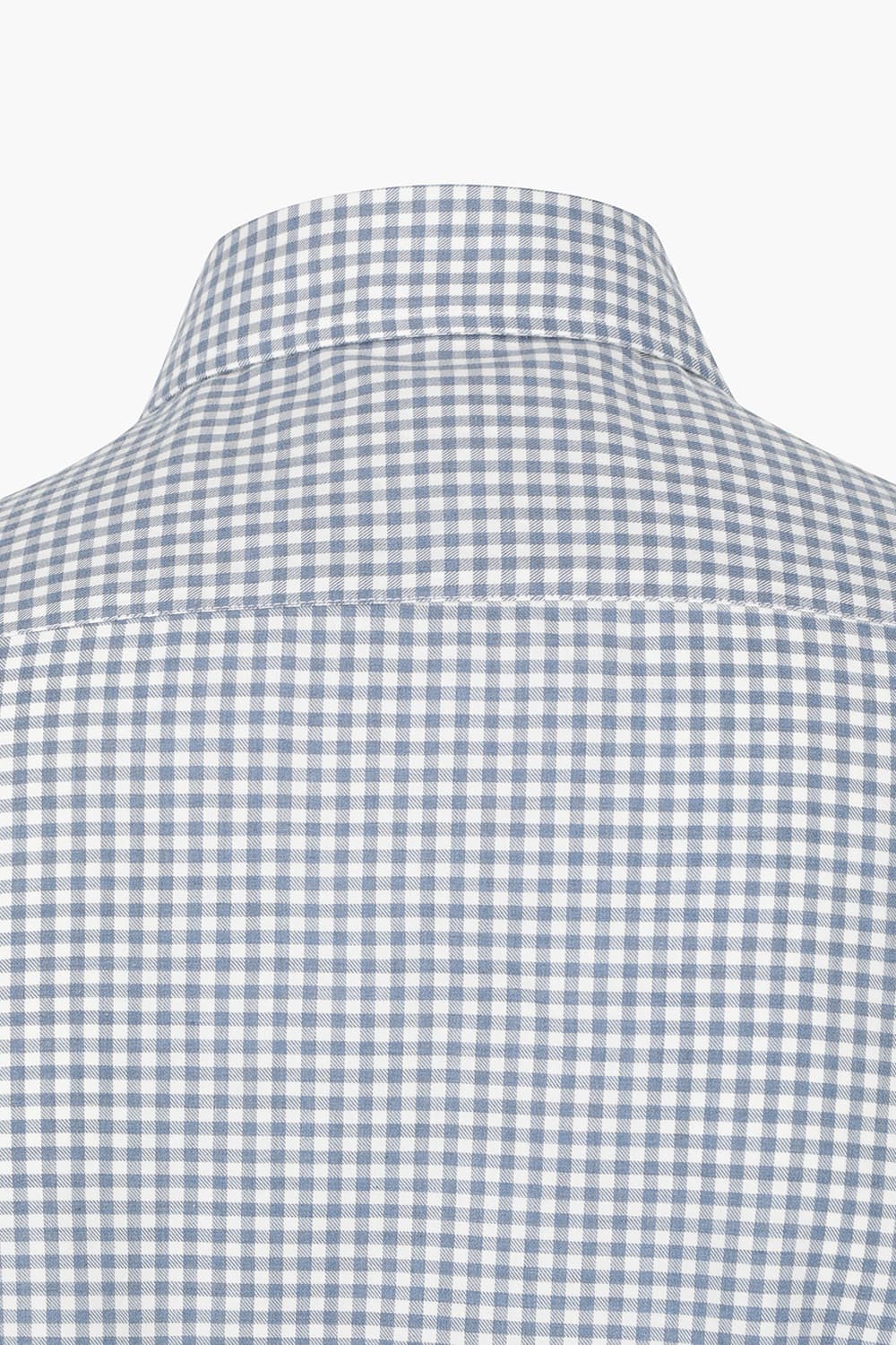 BEAULIEU 코튼 깅엄 체크 305 네이비 셔츠