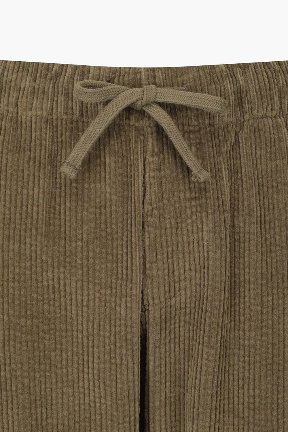 코튼 코듀로이 드로우스트링 스트레이트 401 브라운 캐주얼 팬츠