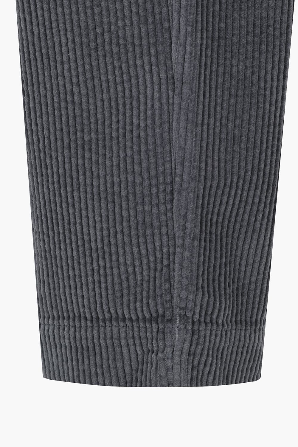 코튼 코듀로이 드로우스트링 스트레이트 401 다크그레이 캐주얼 팬츠