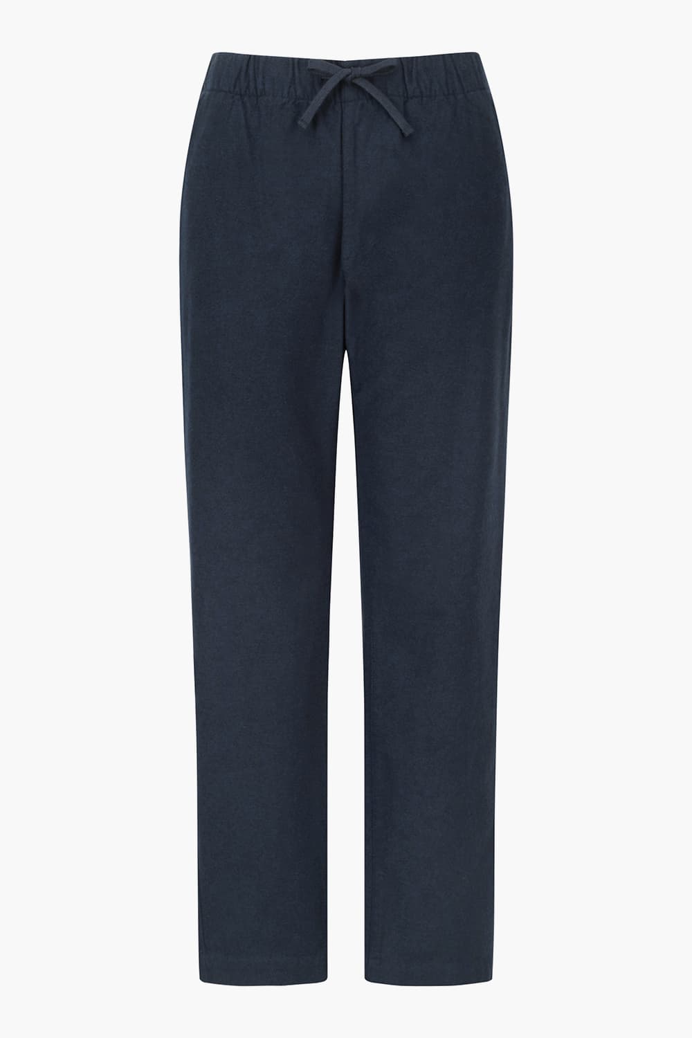 코튼 드로우스트링 스트레이트 402 다크네이비 캐주얼 팬츠