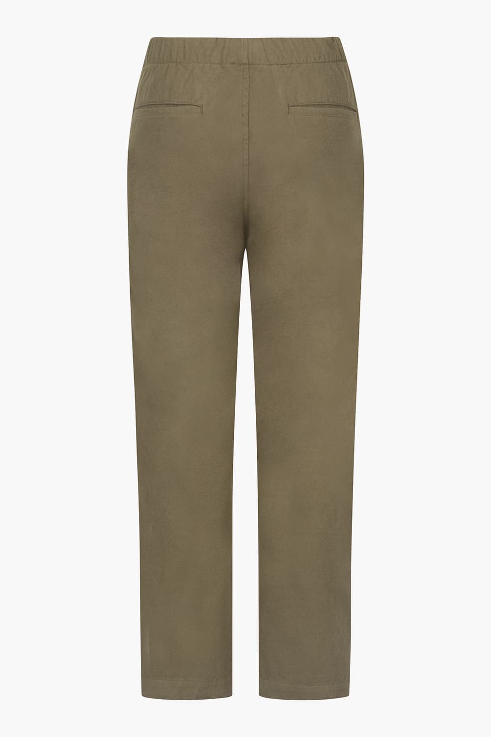 코튼 드로우스트링 스트레이트 402 브라운 캐주얼 팬츠