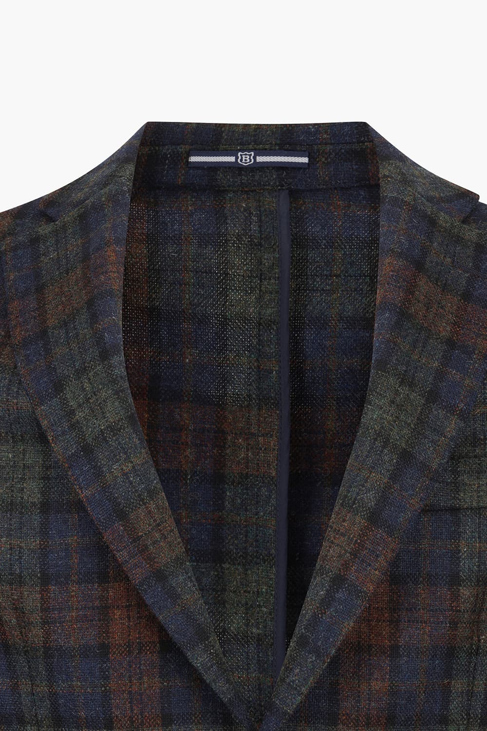 SALENTO 울 컬러블록 202 다크네이비 테일러드 자켓