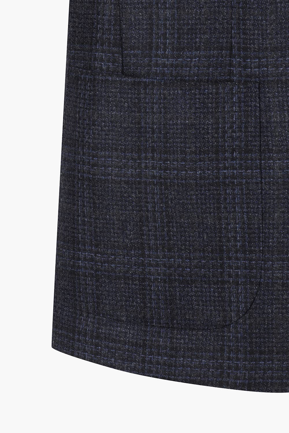 울 베이직 803 다크네이비 테일러드 자켓