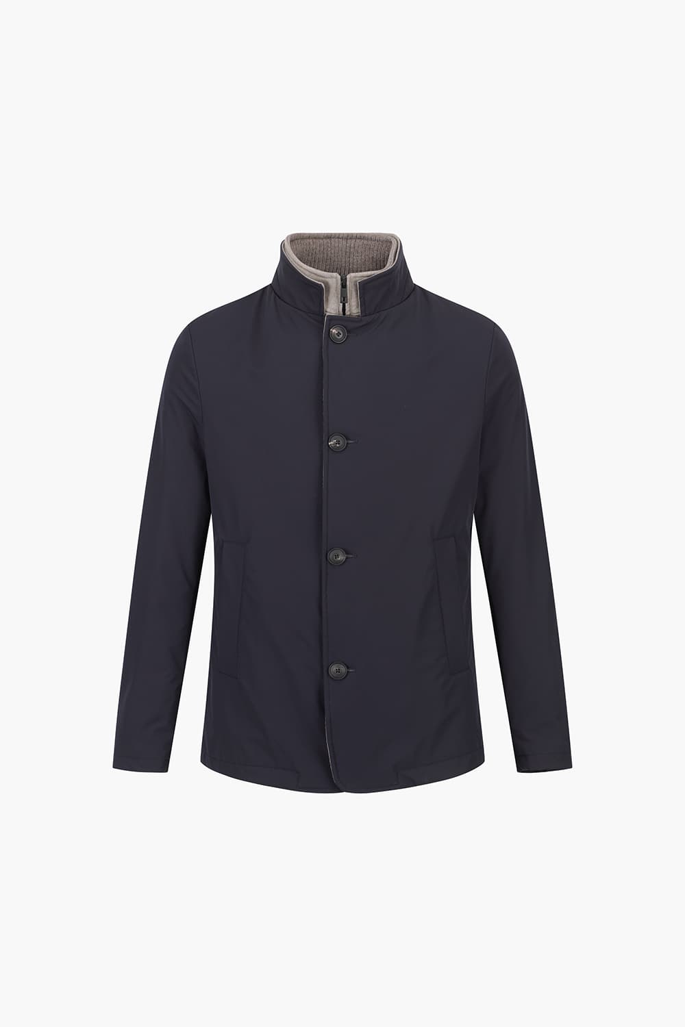 울 안감 하이넥 803 다크네이비 다운 점퍼