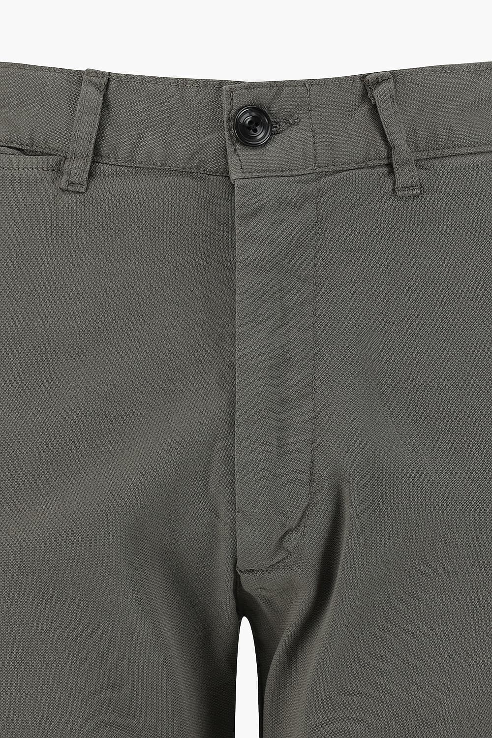 TYRON 코튼 스트레이트 102 다크카키 캐주얼 팬츠