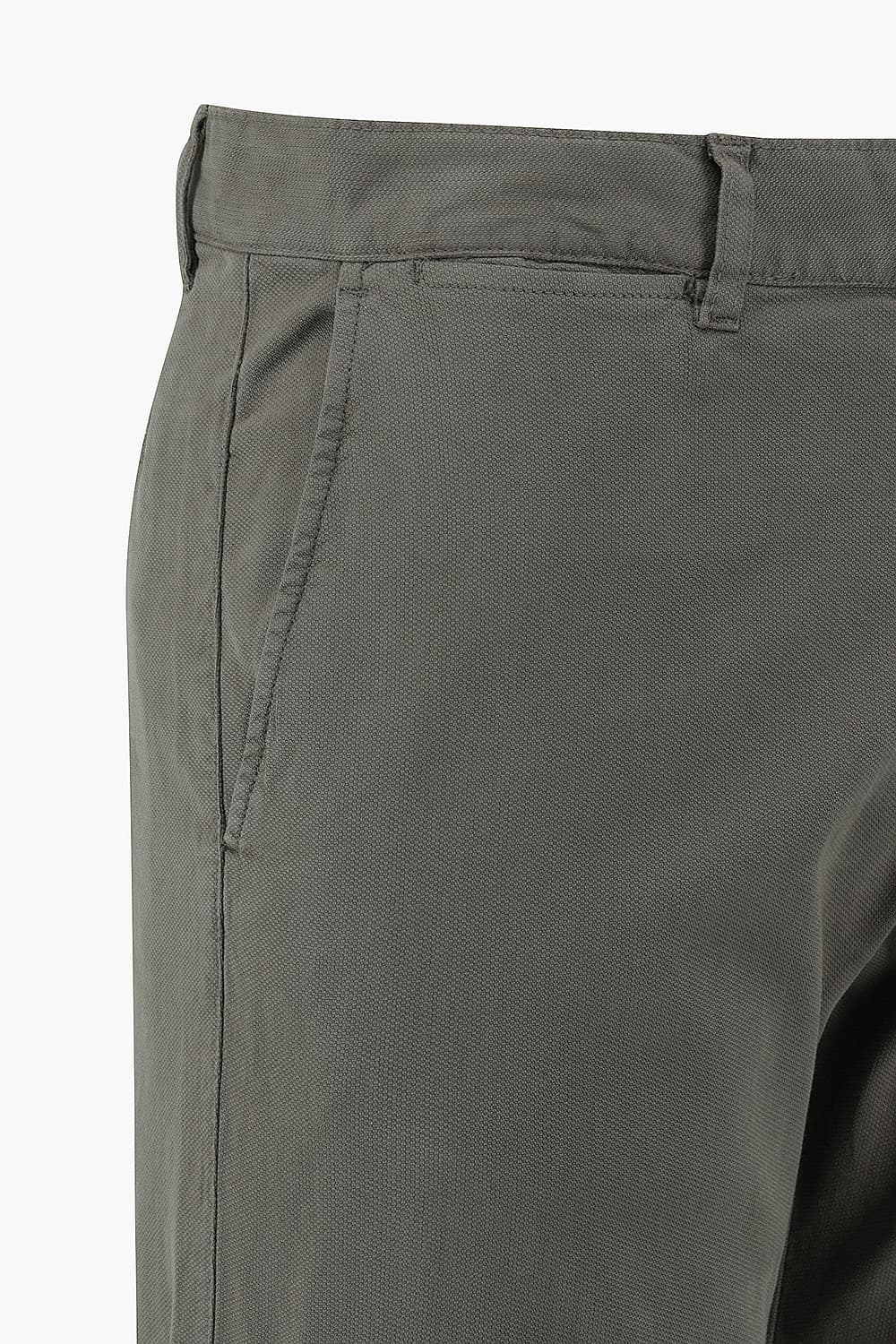 TYRON 코튼 스트레이트 102 다크카키 캐주얼 팬츠