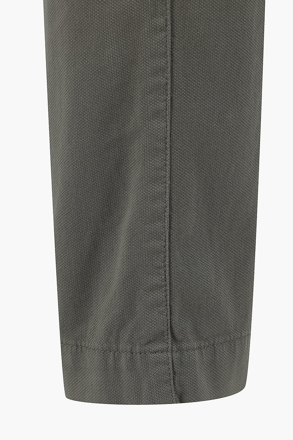 TYRON 코튼 스트레이트 102 다크카키 캐주얼 팬츠