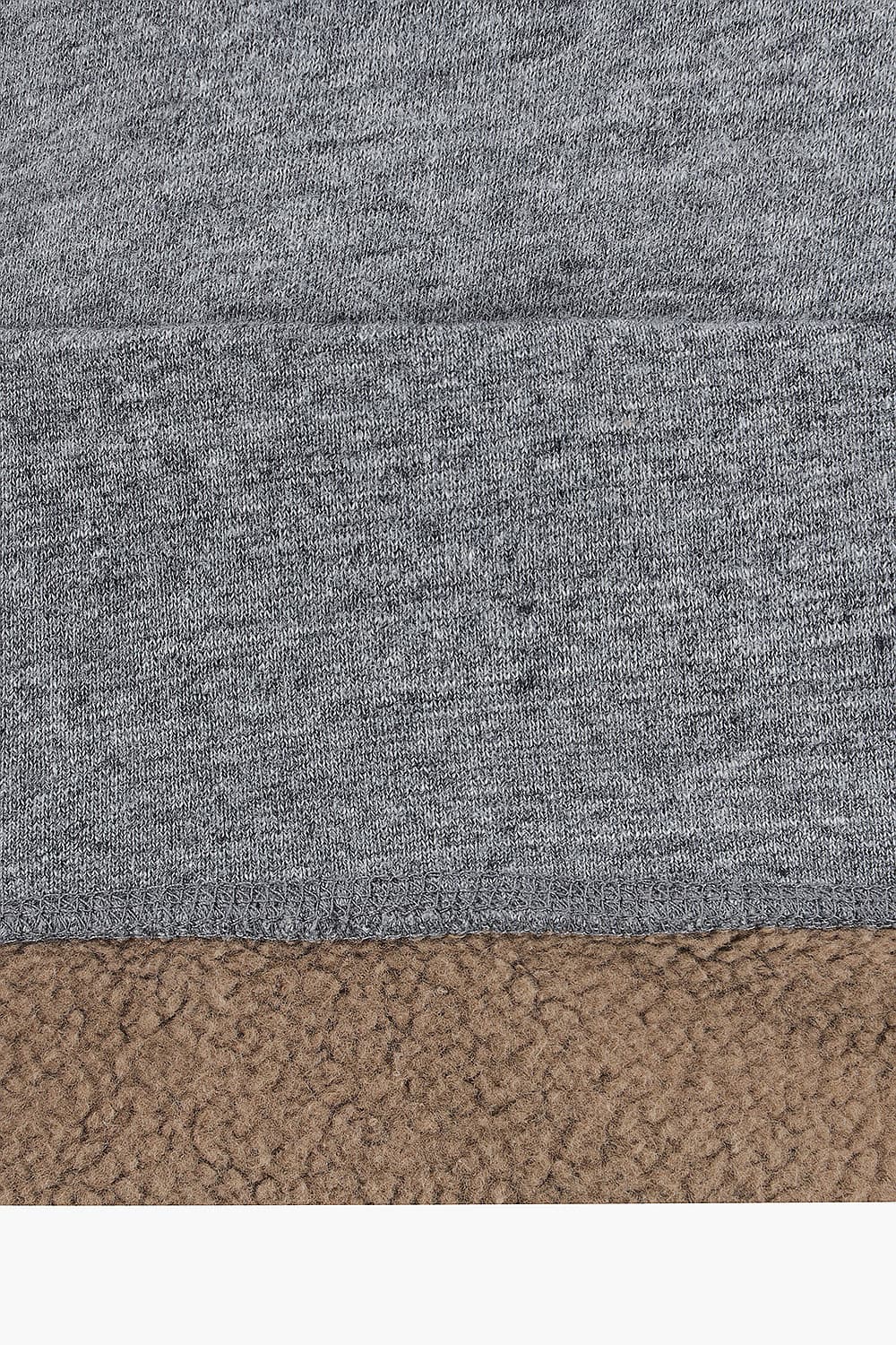 코튼 크루넥 201 그레이 긴소매 티셔츠