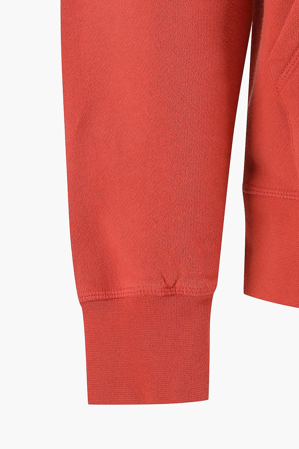 코튼 후드 201 레드 긴소매 티셔츠