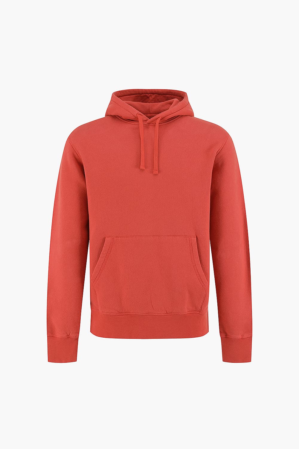 코튼 후드 201 레드 긴소매 티셔츠