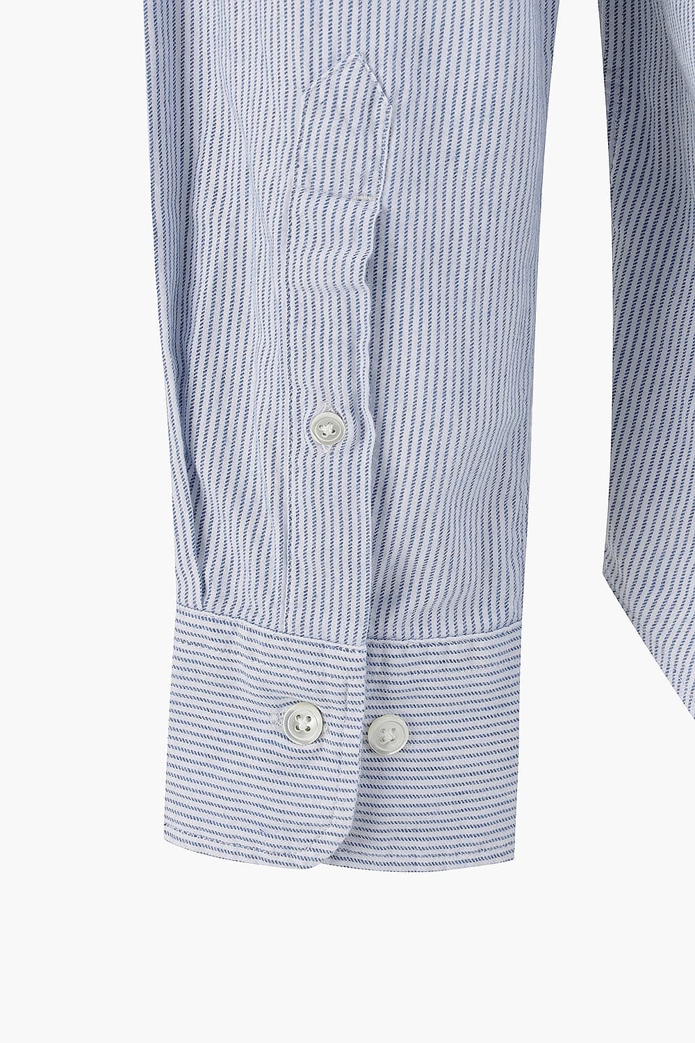 PITT 코튼 스트라이프 포켓 102 라이트블루 셔츠