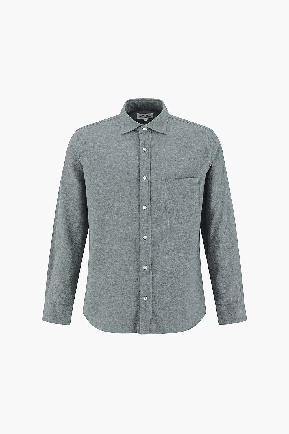 PAUL 코튼 베이직 포켓 101 블루그린 셔츠