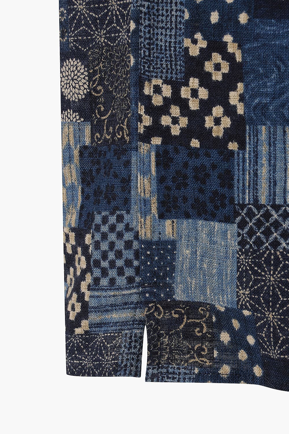 PATT 코튼 페이즐리 패턴 108 다크네이비 셔츠