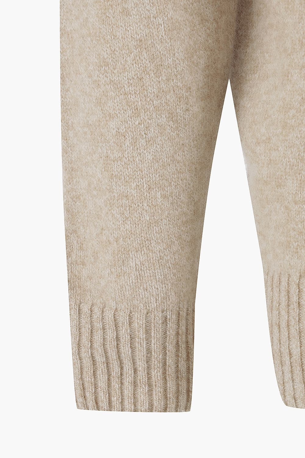 SEAMLESS 울 터틀넥 103 베이지 긴소매 니트