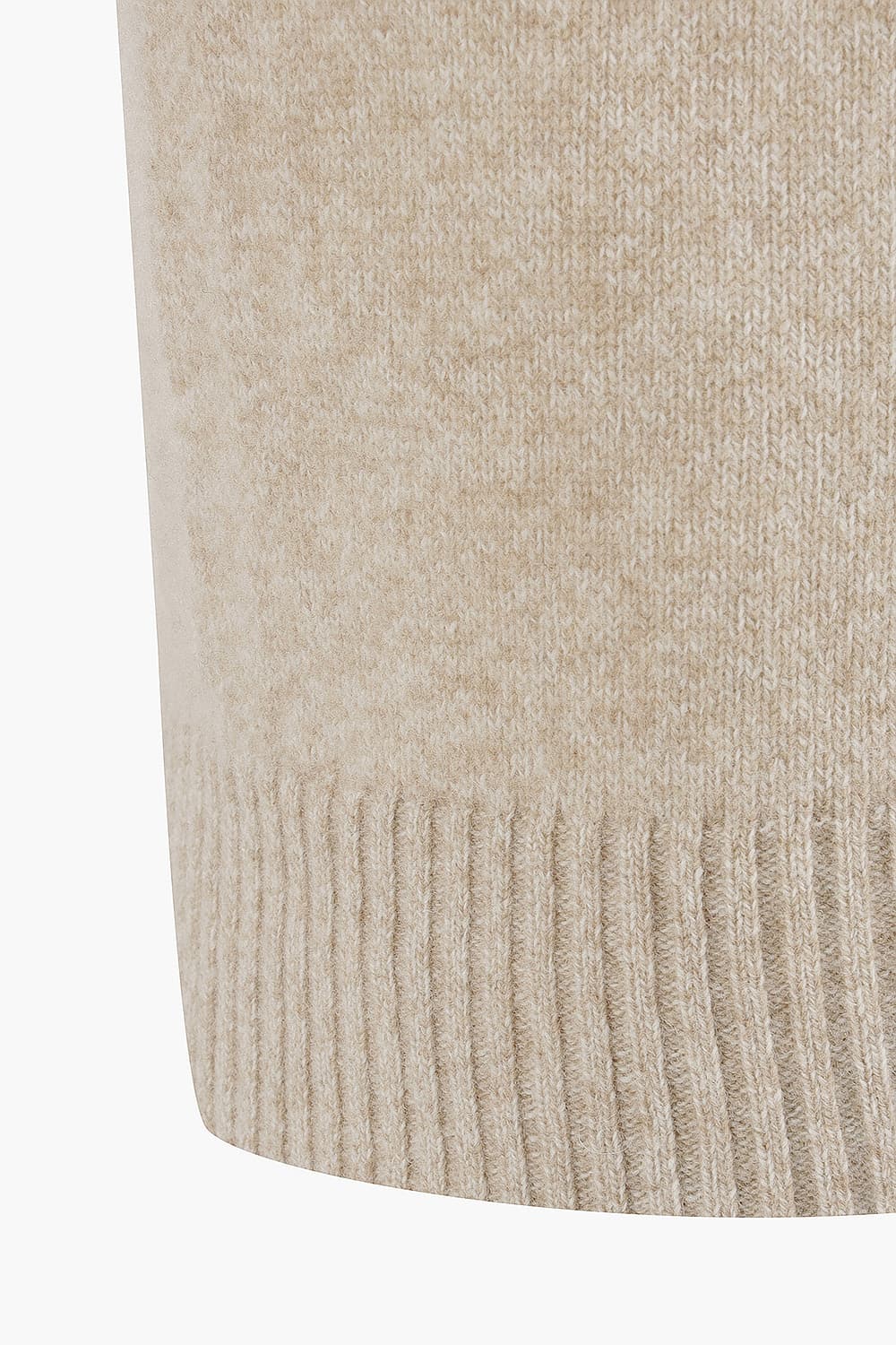 SEAMLESS 울 터틀넥 103 베이지 긴소매 니트