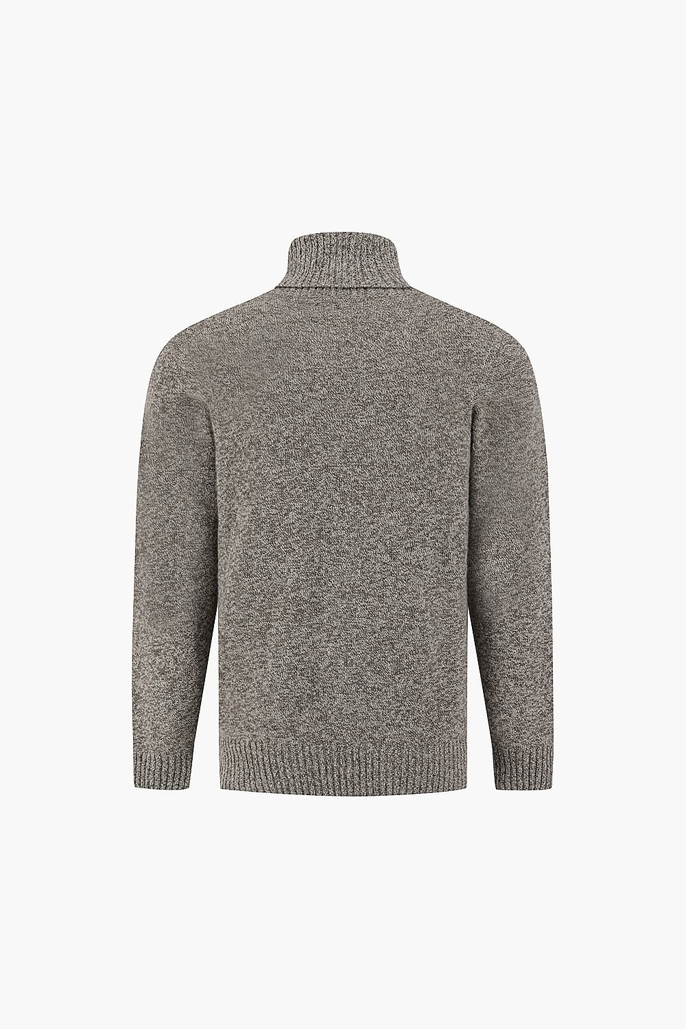 SEAMLESS 울 터틀넥 103 브라운 긴소매 니트