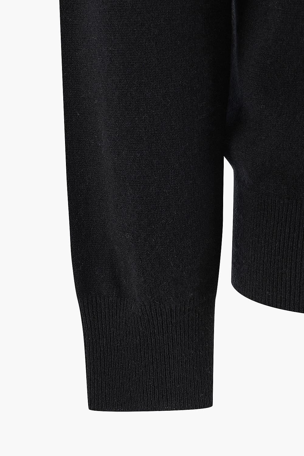 울 캐시미어 터틀넥 104 블랙 긴소매 니트