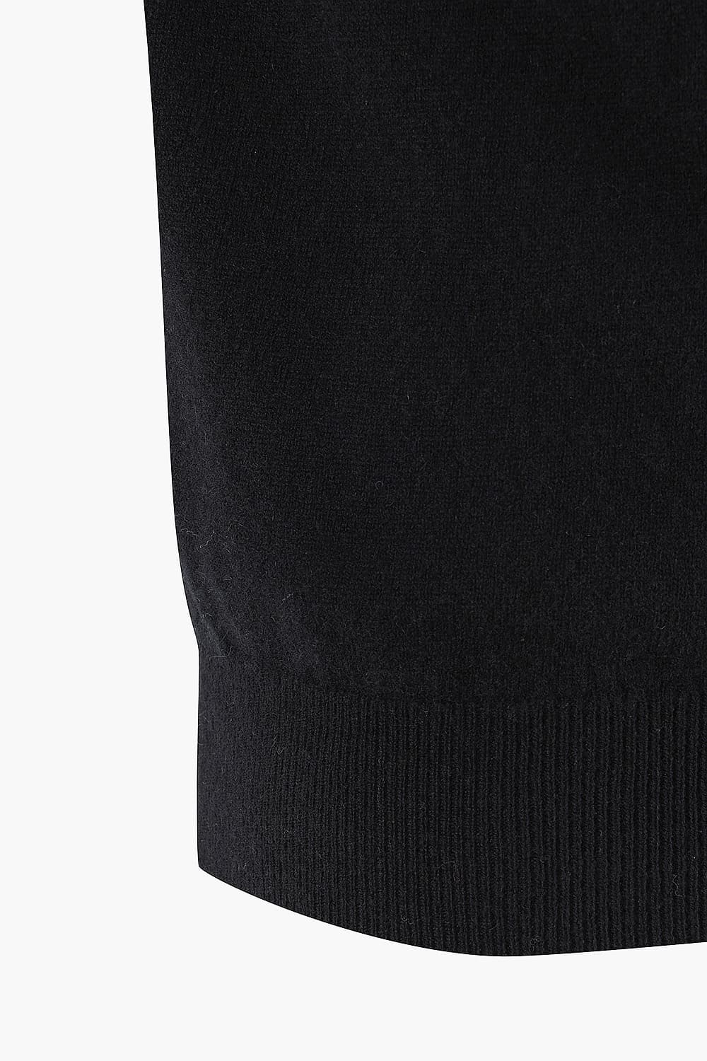 울 캐시미어 터틀넥 104 블랙 긴소매 니트