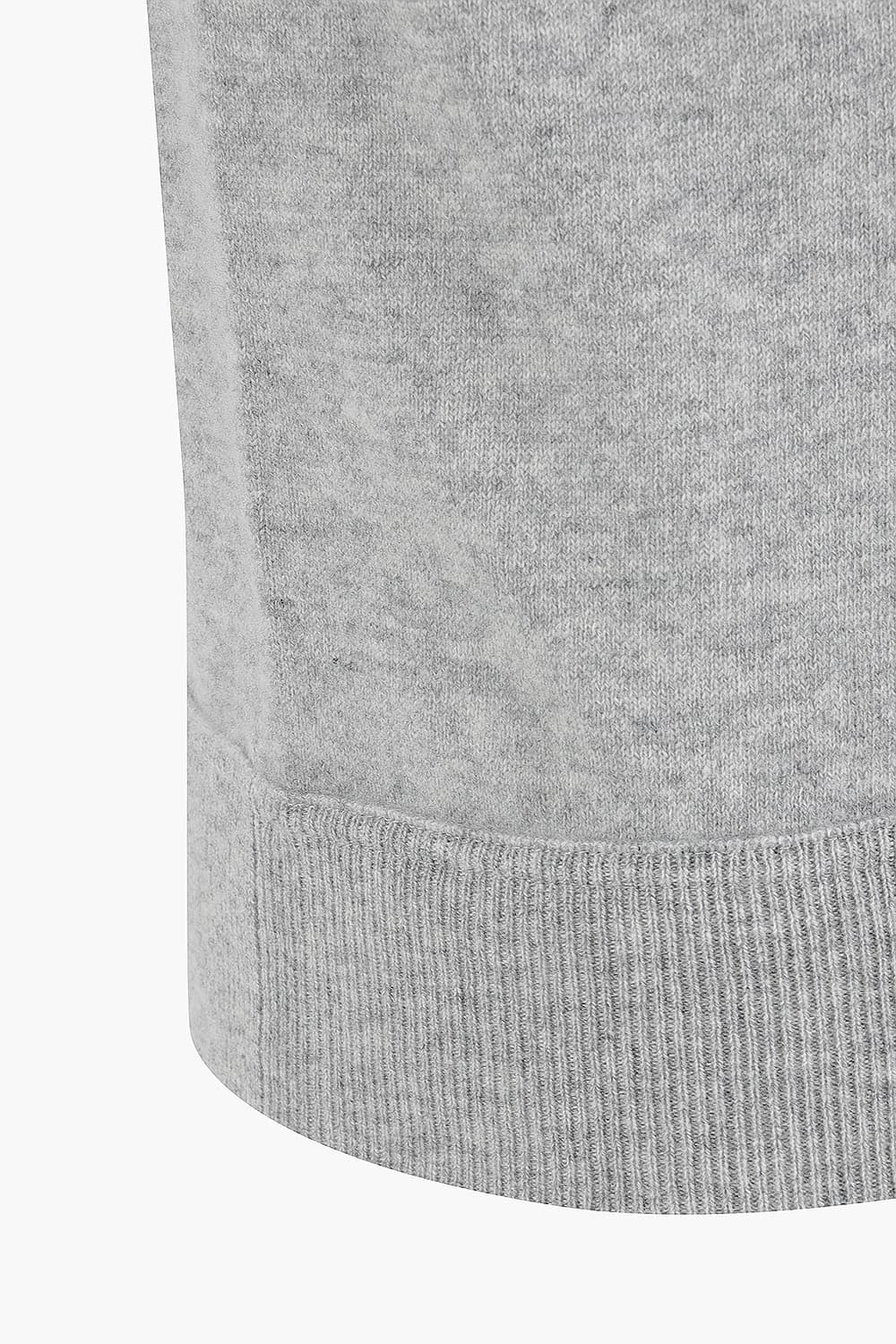 울 캐시미어 크루넥 106 라이트그레이 긴소매 니트