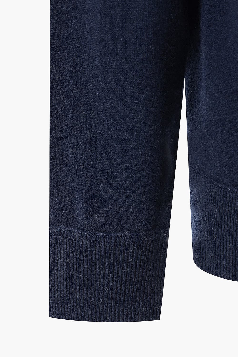 울 캐시미어 크루넥 106 다크네이비 긴소매 니트