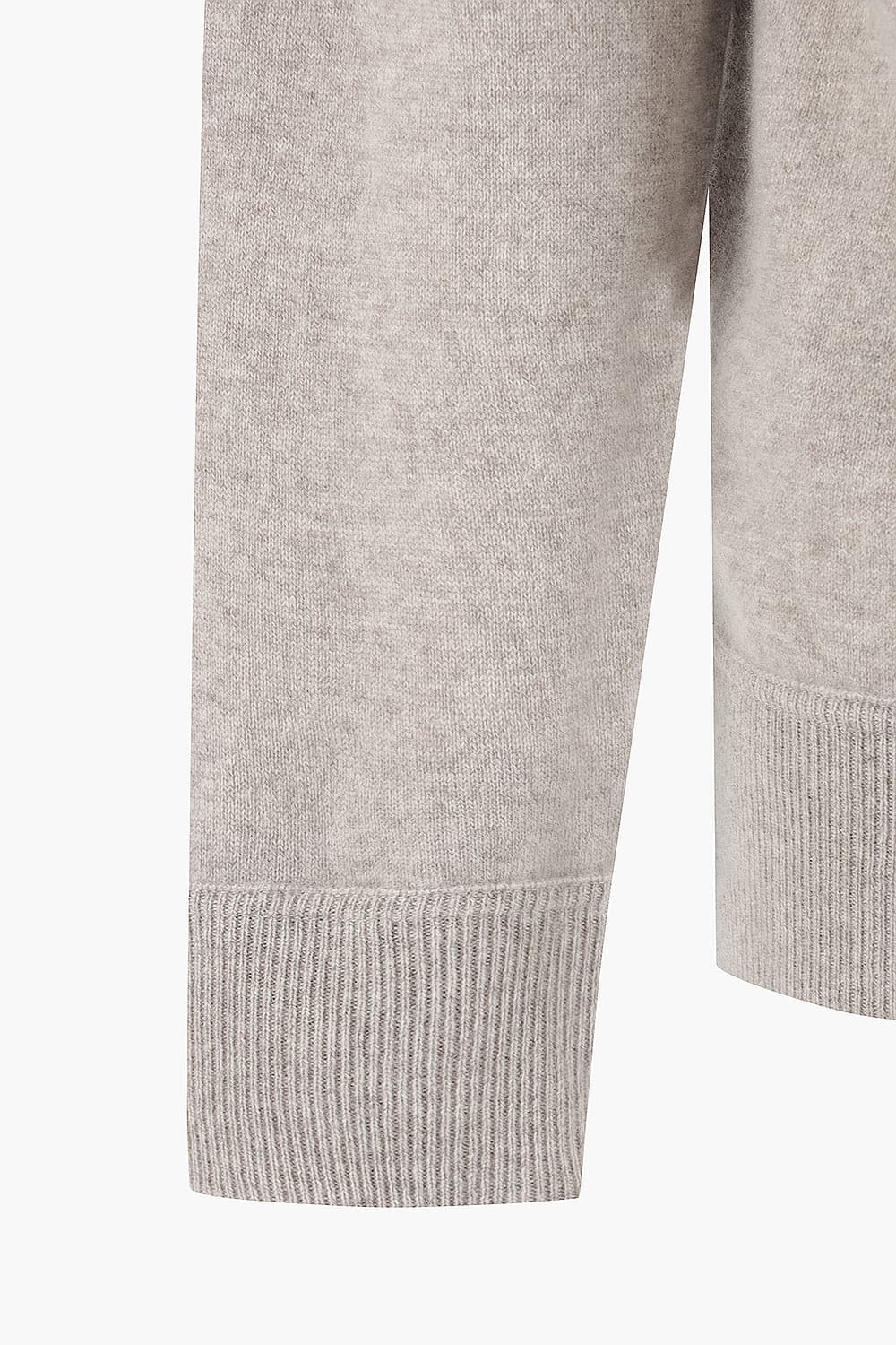 울 캐시미어 크루넥 106 라이트베이지 긴소매 니트