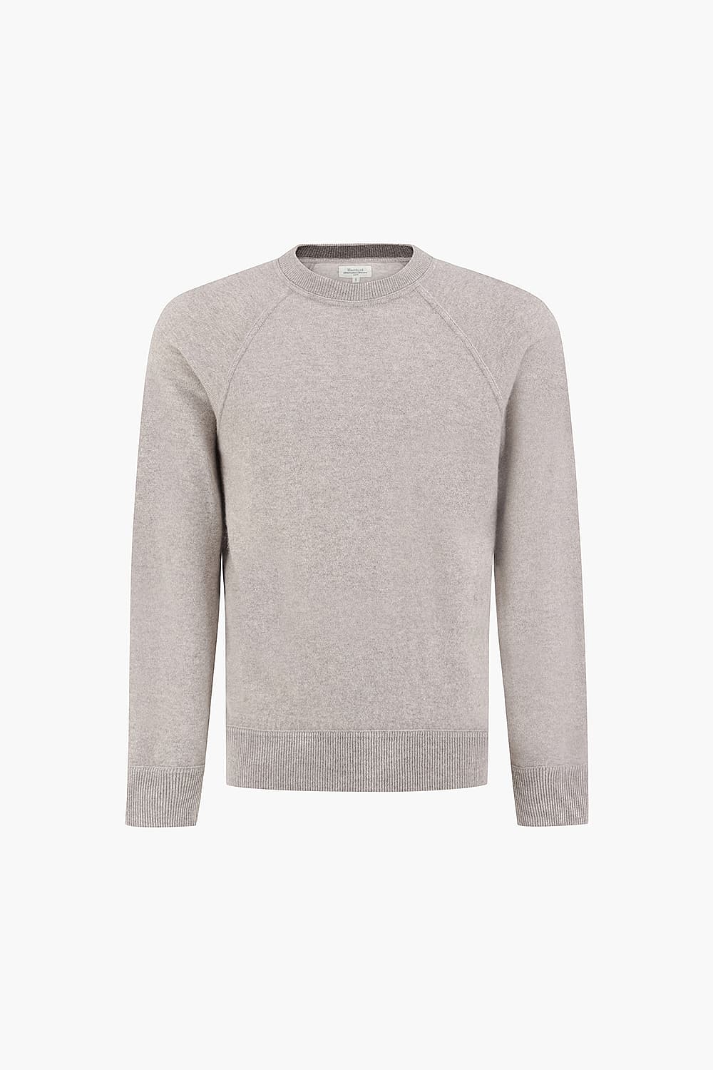 울 캐시미어 크루넥 106 라이트베이지 긴소매 니트