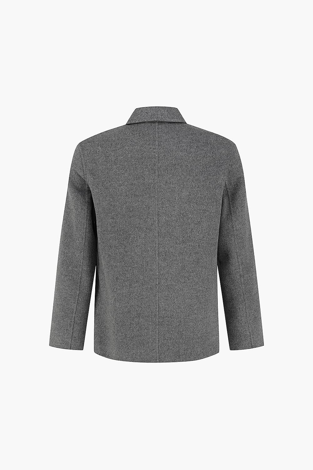 JAY 울 댄디 101 다크그레이 하프 코트