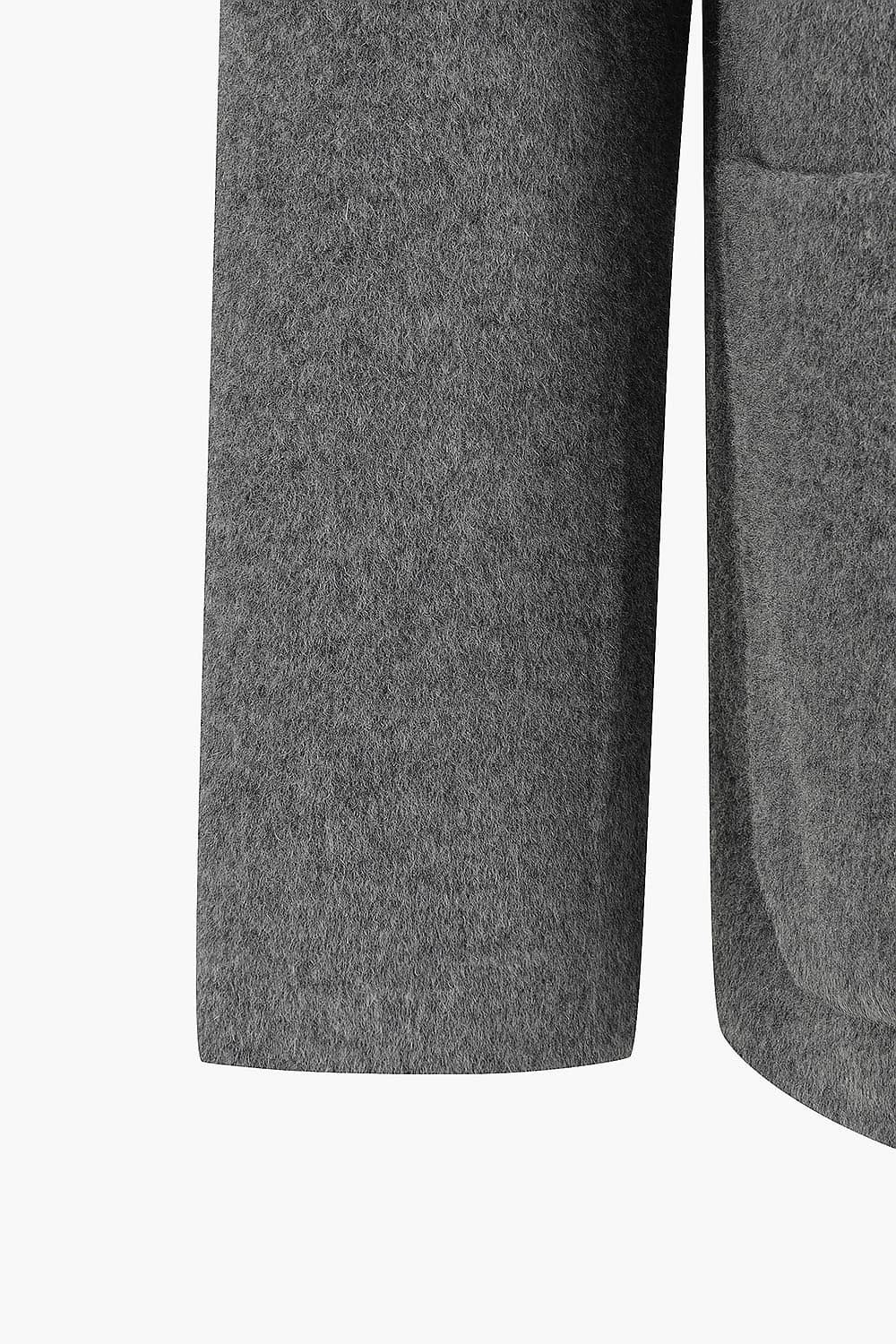 JAY 울 댄디 101 다크그레이 하프 코트