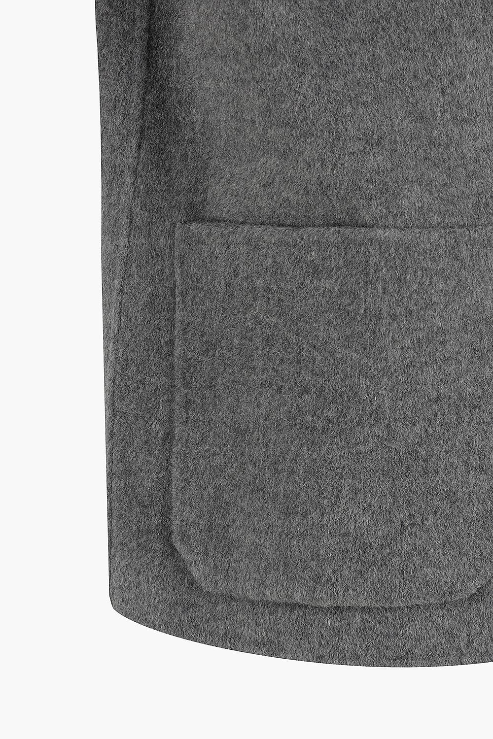 JAY 울 댄디 101 다크그레이 하프 코트