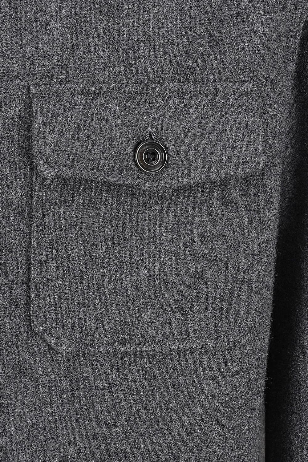 DAY 울 혼방 빅버튼 셔츠형 103 다크그레이 캐주얼 자켓