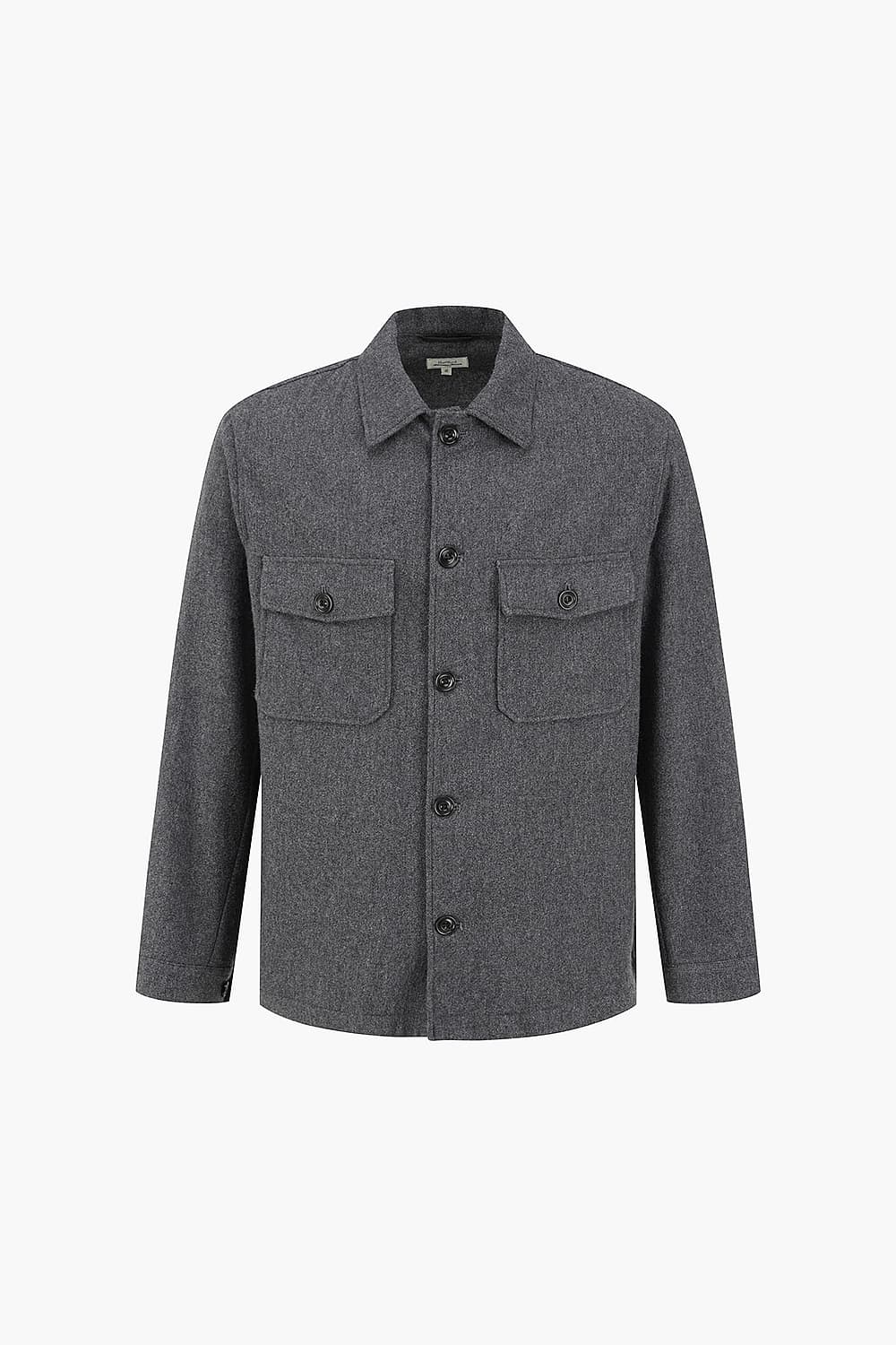 DAY 울 혼방 빅버튼 셔츠형 103 다크그레이 캐주얼 자켓