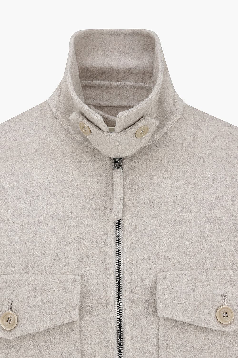 SERVICE 울 발마칸 투 포켓 102 라이트베이지 점퍼