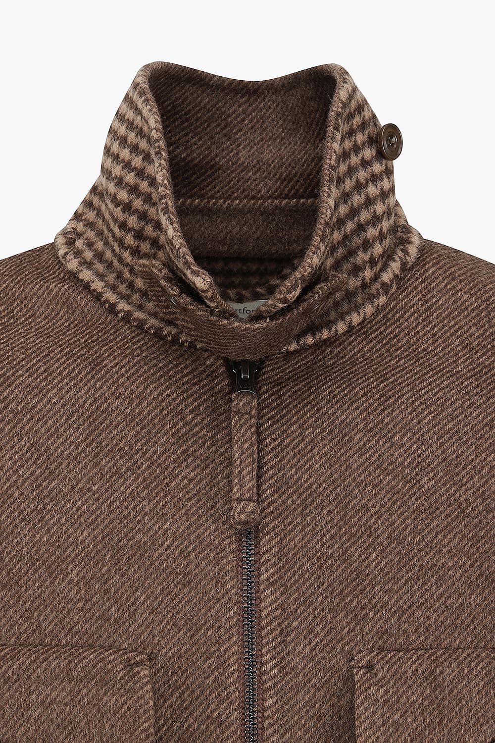 SERVICE 울 발마칸 투 포켓 102 레드브라운 점퍼