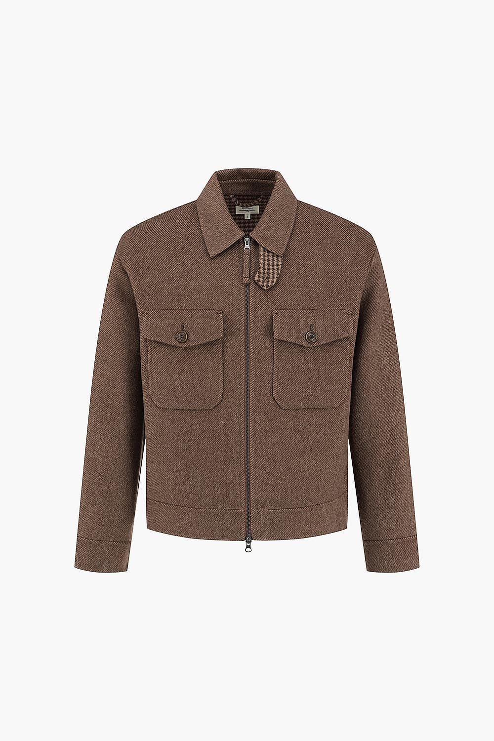 SERVICE 울 발마칸 투 포켓 102 레드브라운 점퍼